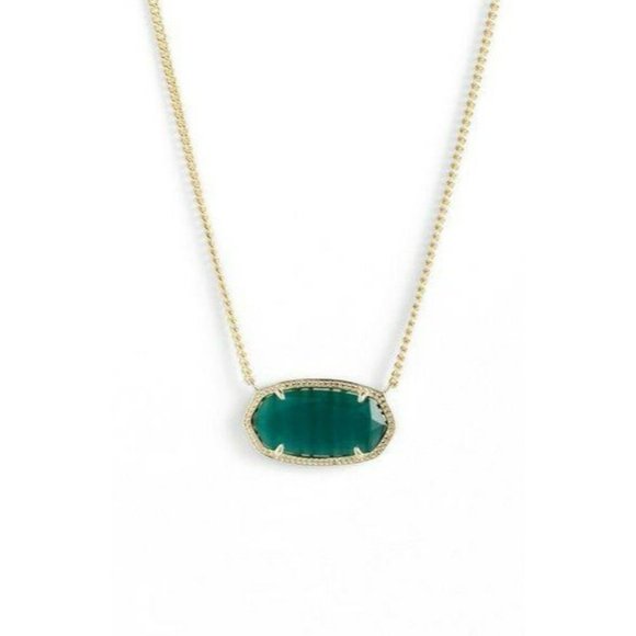 Kendra Scott Green Gold Dylan Necklace - Picture 1 of 1